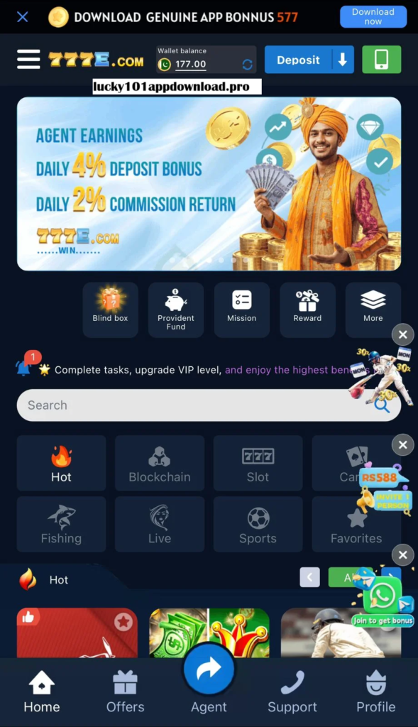 777E Game earning