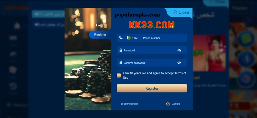 KK33 Game deposite